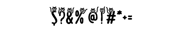 Meow Zilla Cat 5 Font OTHER CHARS