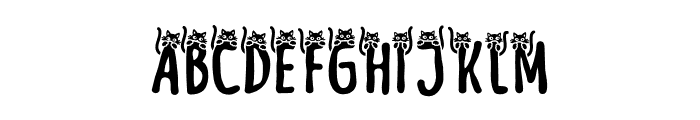 Meow Zilla Cat 5 Font UPPERCASE