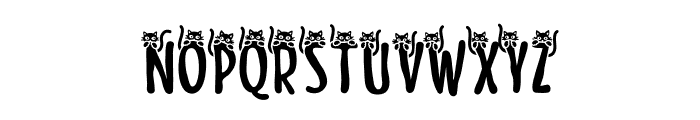 Meow Zilla Cat 5 Font UPPERCASE