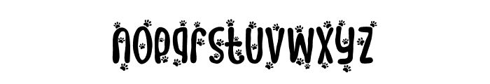 Meow Zilla Paw 2 Font LOWERCASE