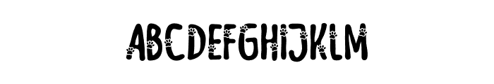 Meow Zilla Paw Font UPPERCASE