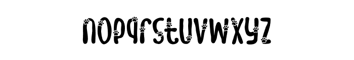 Meow Zilla Paw Font LOWERCASE