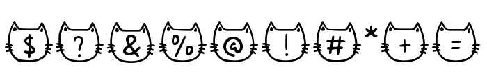 Meows Nepil Regular Font OTHER CHARS