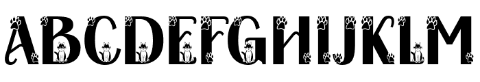 Meowy Kitties Font UPPERCASE
