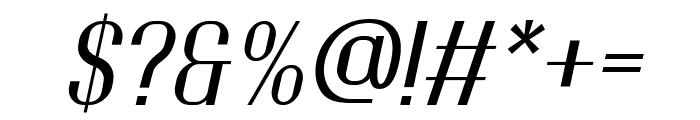 Meraki Light Italic Font OTHER CHARS