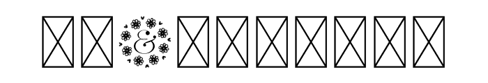 Meraldine Monogram Font OTHER CHARS