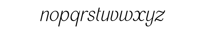 Mercusuar Light Italic Font LOWERCASE
