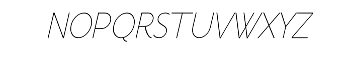 Mercusuar Thin Italic Font UPPERCASE