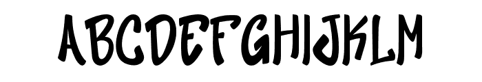 MercyanBolish-Regular Font LOWERCASE