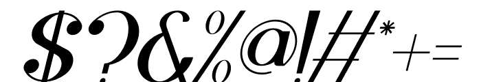 Merdiga Italic Font OTHER CHARS
