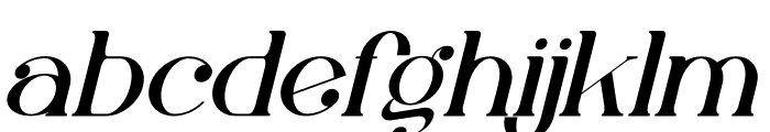 Merdiga Italic Font LOWERCASE