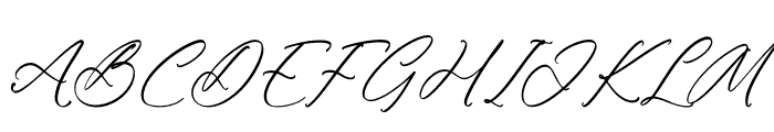 Meredith Italic Font UPPERCASE