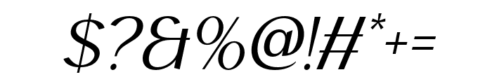 Mergaline Italic Font OTHER CHARS