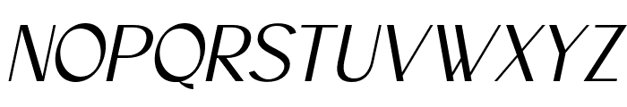 Mergaline Italic Font UPPERCASE