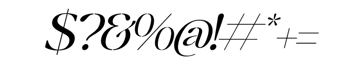 Mergila Italic Font OTHER CHARS