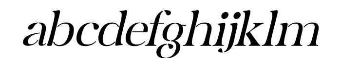 Mergila Italic Font LOWERCASE