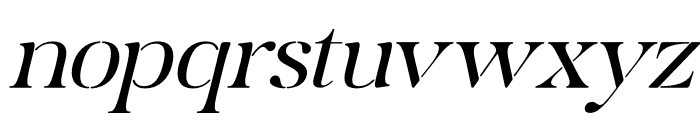 Mergila Italic Font LOWERCASE