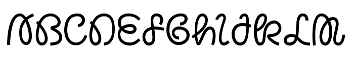 Meriah-Regular Font UPPERCASE