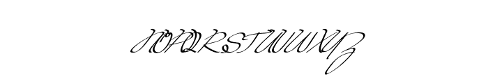 Merianti Script Font UPPERCASE