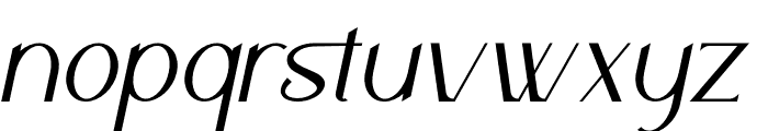 Meridian Italic Font LOWERCASE
