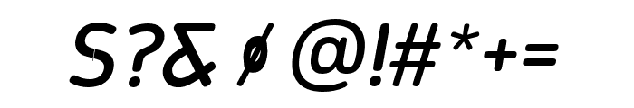 Meridiana Pro Medium Italic Font OTHER CHARS