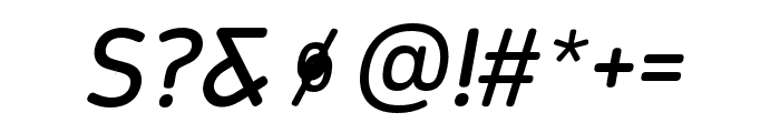 Meridiana Pro Regular Italic Font OTHER CHARS