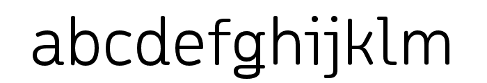 Meridiana Pro Thin Font LOWERCASE
