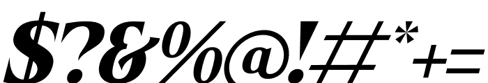 Merika Italic Font OTHER CHARS