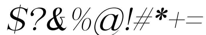 Merilia-Italic Font OTHER CHARS