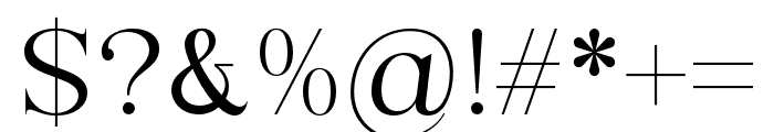 Merilia-Regular Font OTHER CHARS