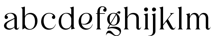 Merilia-Regular Font LOWERCASE