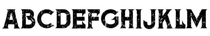 Meringam-Grunge Font UPPERCASE