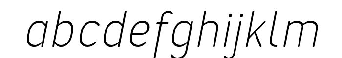 Merlo-LightItalic Font LOWERCASE