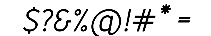 Merlo-MediumItalic Font OTHER CHARS