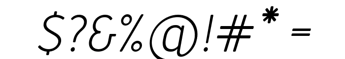 Merlo-RegularItalic Font OTHER CHARS