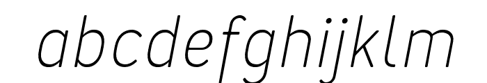 Merlo-RoundLightItalic Font LOWERCASE