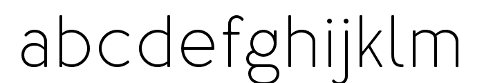 Merlo-RoundLight Font LOWERCASE