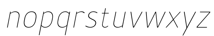 Merlo-RoundThinItalic Font LOWERCASE