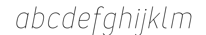 Merlo-ThinItalic Font LOWERCASE