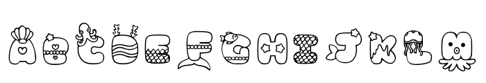 Mermaid 2 Regular Font UPPERCASE