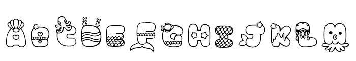 Mermaid 2 Regular Font LOWERCASE