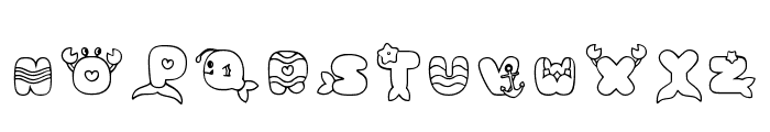 Mermaid 3 Regular Font UPPERCASE