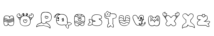 Mermaid 3 Regular Font LOWERCASE