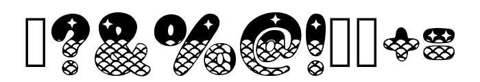 Mermaid Bubble Regular Font OTHER CHARS