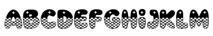Mermaid Bubble Regular Font UPPERCASE