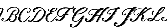 Mermaid Italic Font UPPERCASE