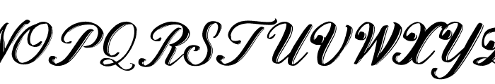 Mermaid Italic Font UPPERCASE