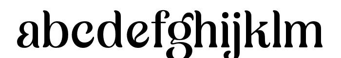 Merosa-Regular Font LOWERCASE