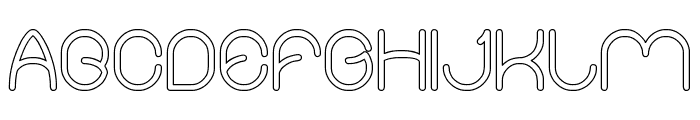Merpati Putih-Hollow Font UPPERCASE