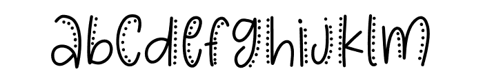 Merry And Bright Decorative Font LOWERCASE